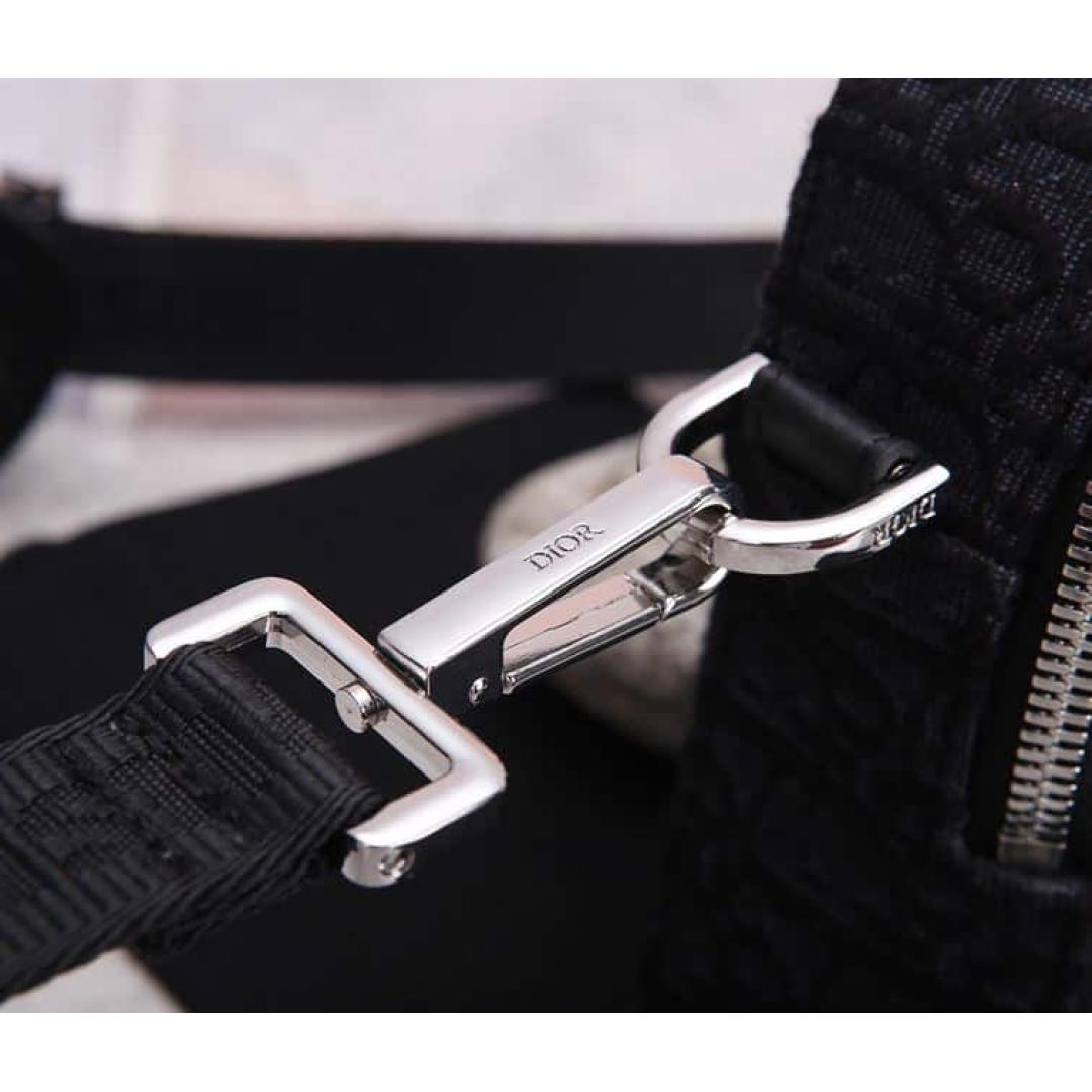 SAFARI MESSENGER BAG BLACK DIOR OBLIQUE JACQUARD
