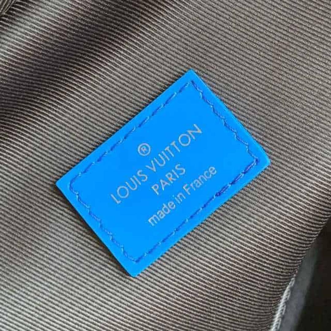 LOUIS VUITTON AVENUE SLING BAG BLUE DAMIER GRAPHITE GIANT CANVAS