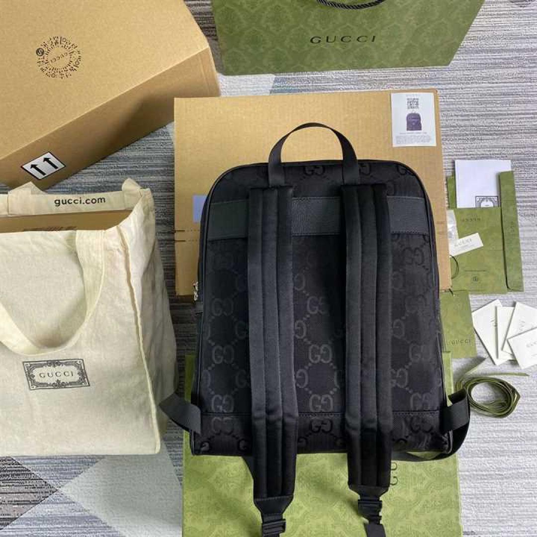 GUCCI OFF THE GRID BACKPACK BLACK GG NYLON