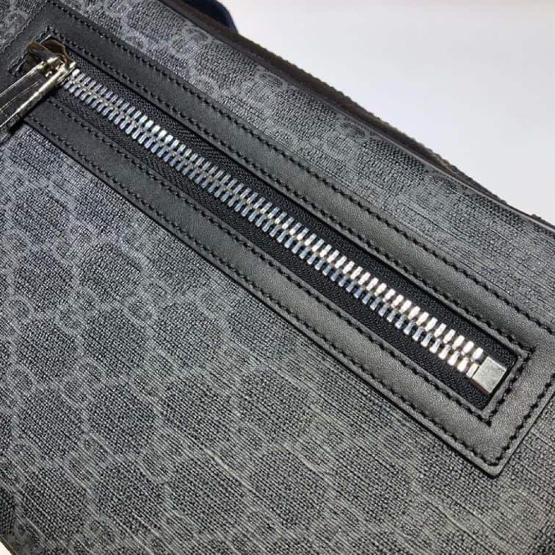 GUCCI ALL OVER PRINT MESSENGER BAG BLACK
