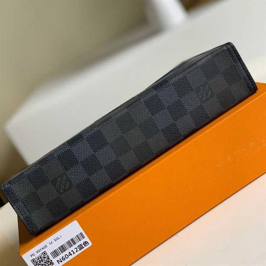 POCHETTE VOYAGE MM DAMIER GRAPHITE CANVAS
