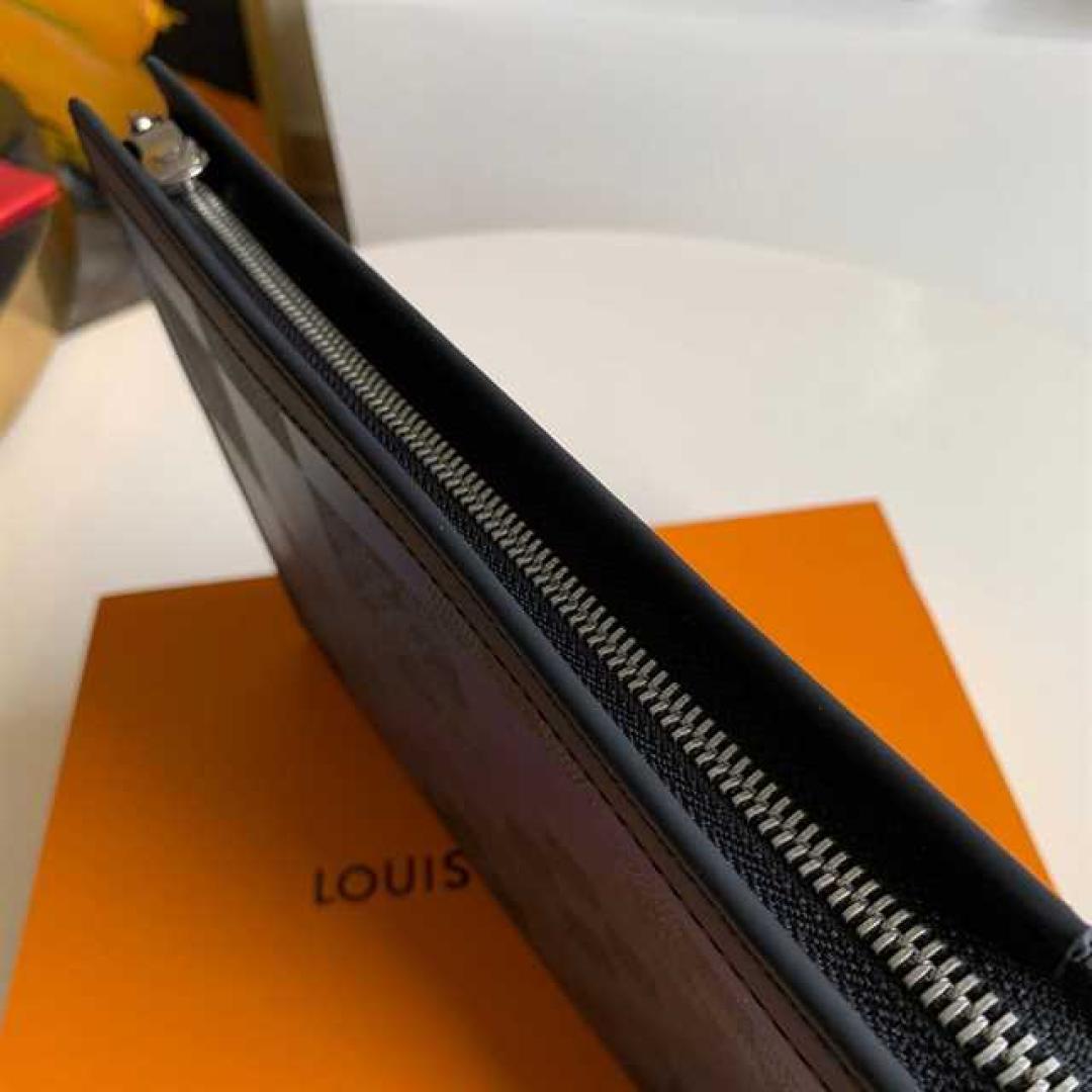 POCHETTE VOYAGE MM DAMIER GRAPHITE CANVAS