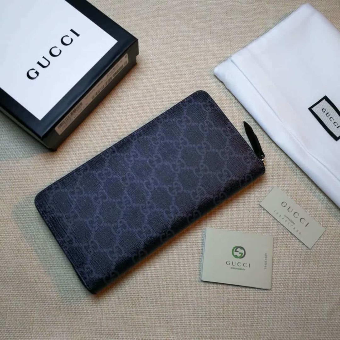 GUCCI WALLET KINGSNAKE PRINT GG SUPREME ZIP