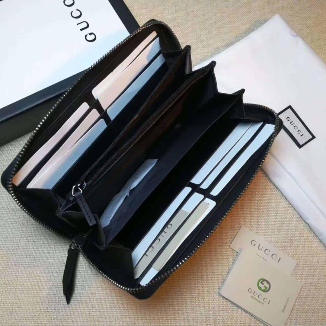 GUCCI WALLET KINGSNAKE PRINT GG SUPREME ZIP