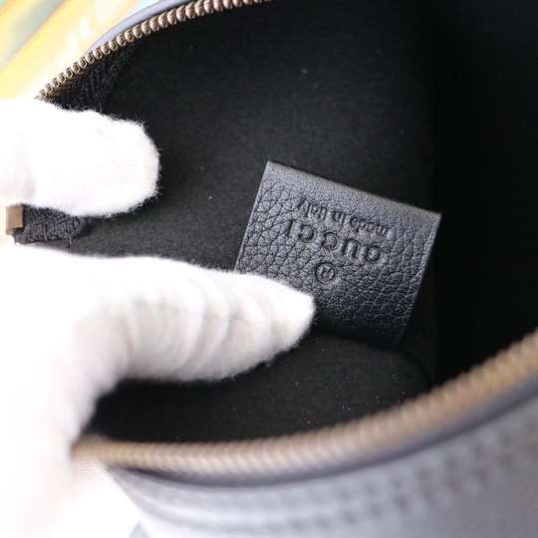 GUCCI LARGE CLUTCH PURSE BLACK LEATHER GG LOGO WEB