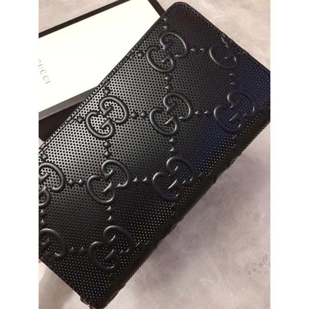 GUCCI SIGNATURE ZIP AROUND WALLET