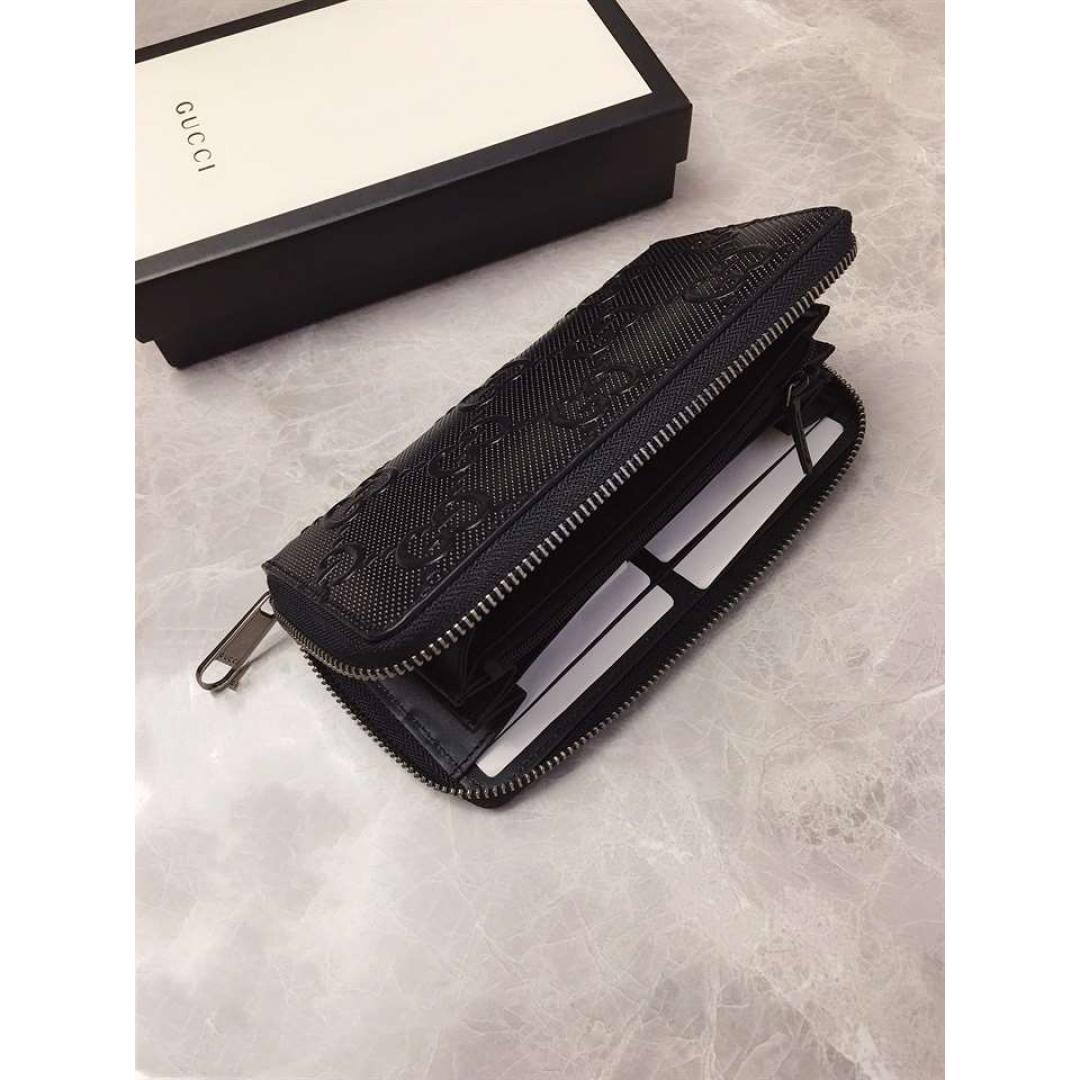 GUCCI SIGNATURE ZIP AROUND WALLET
