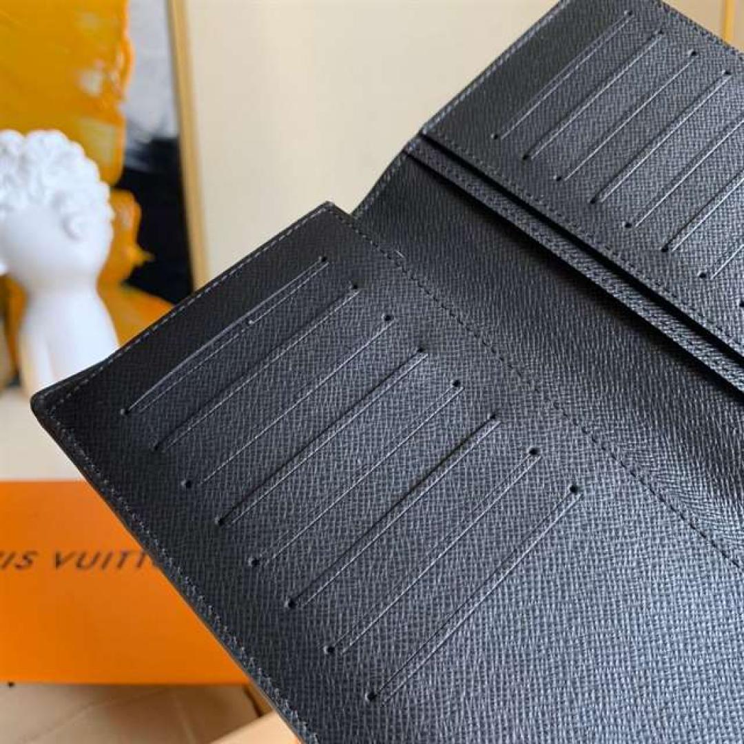 LOUIS VUITTON BRAZZA WALLET DAMIER GRAPHITE CANVAS
