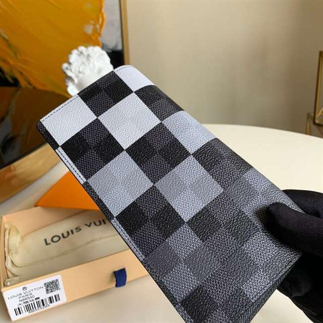 LOUIS VUITTON BRAZZA WALLET DAMIER GRAPHITE CANVAS