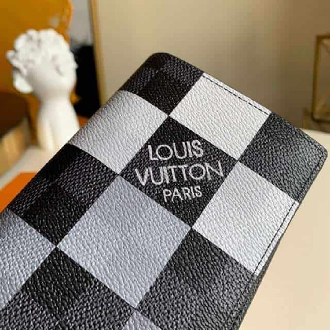 LOUIS VUITTON BRAZZA WALLET DAMIER GRAPHITE CANVAS