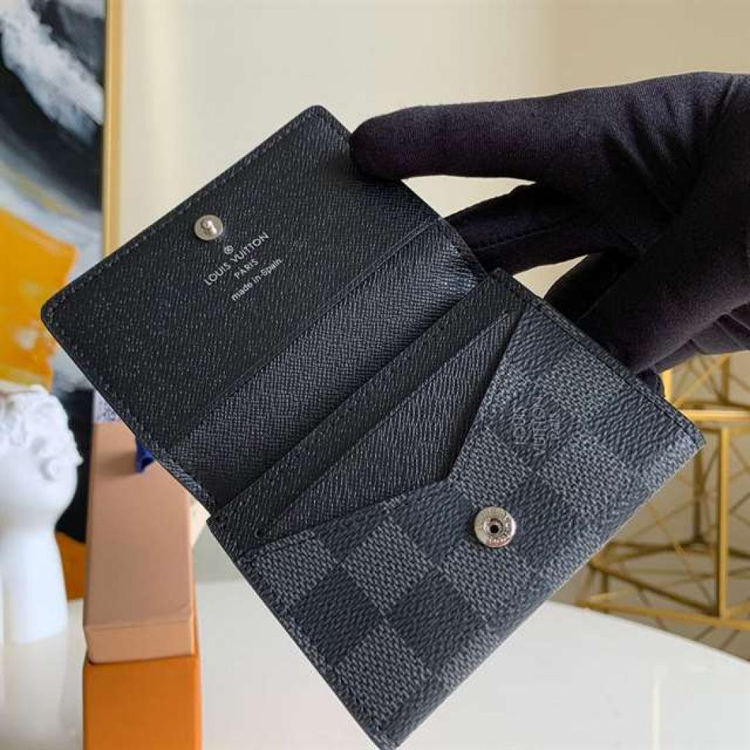 LOUIS VUITTON ENVELOPE CARTE DE VISITE DAMIER GRAPHITE CANVAS