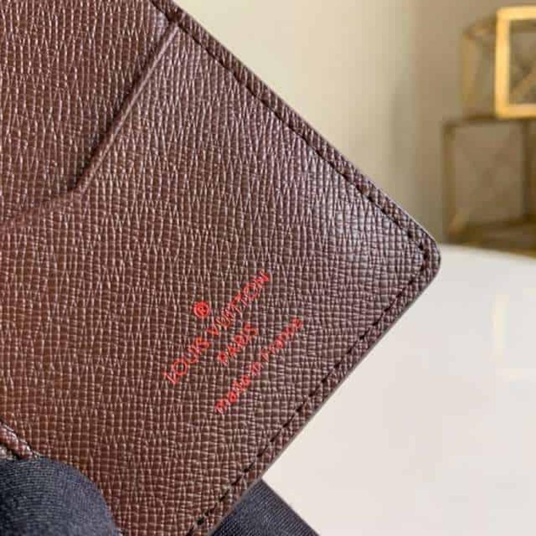 LOUIS VUITTON POCKET ORGANIZER COATED CANVAS CALF LEATHER LINING