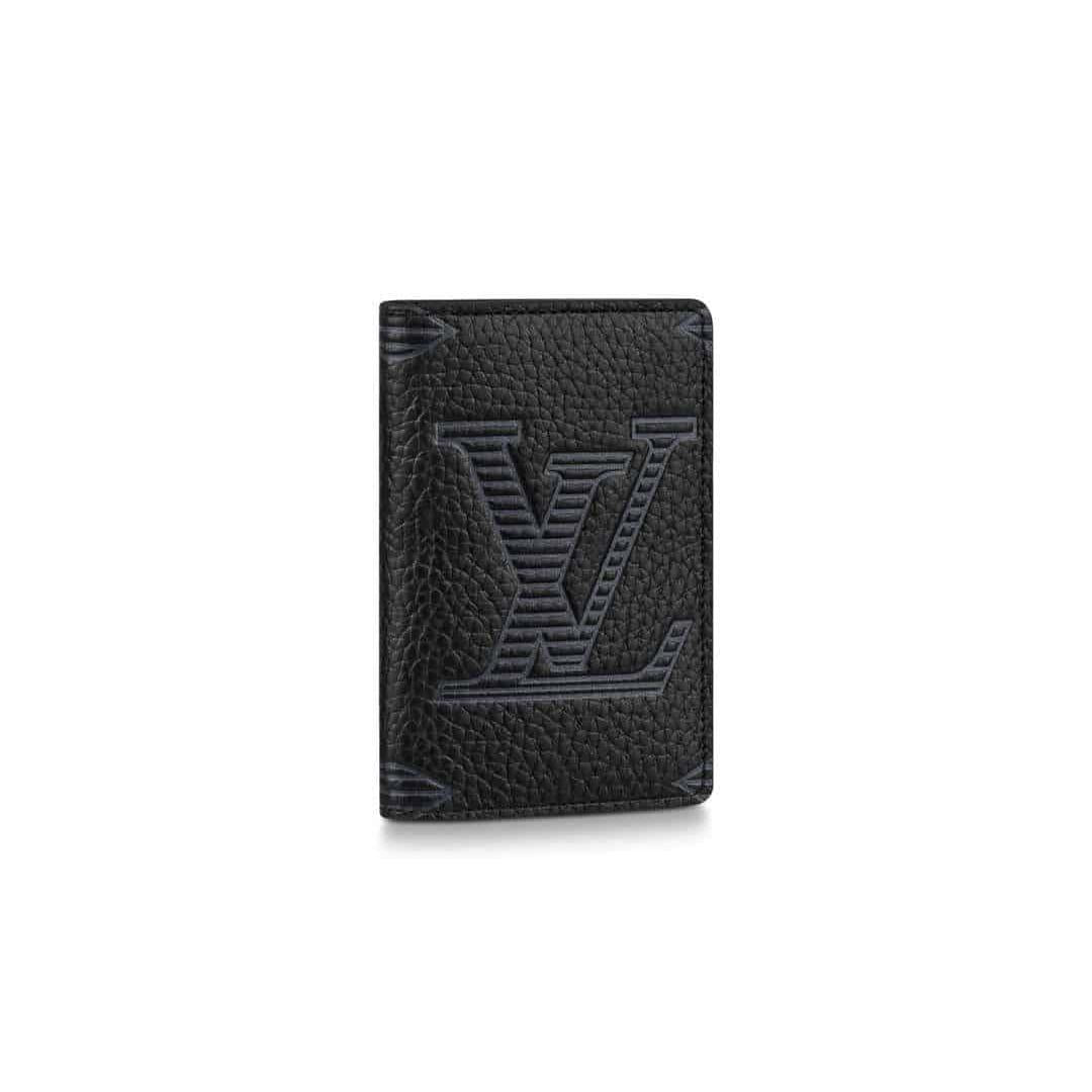 LOUIS VUITTON POCKET ORGANIZER TAURILLON SHADOW LEATHER