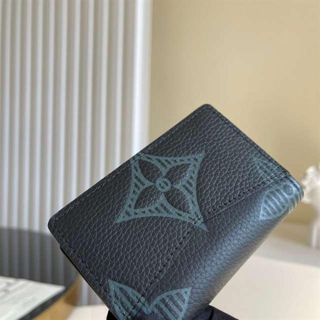 LOUIS VUITTON POCKET ORGANIZER TAURILLON SHADOW LEATHER