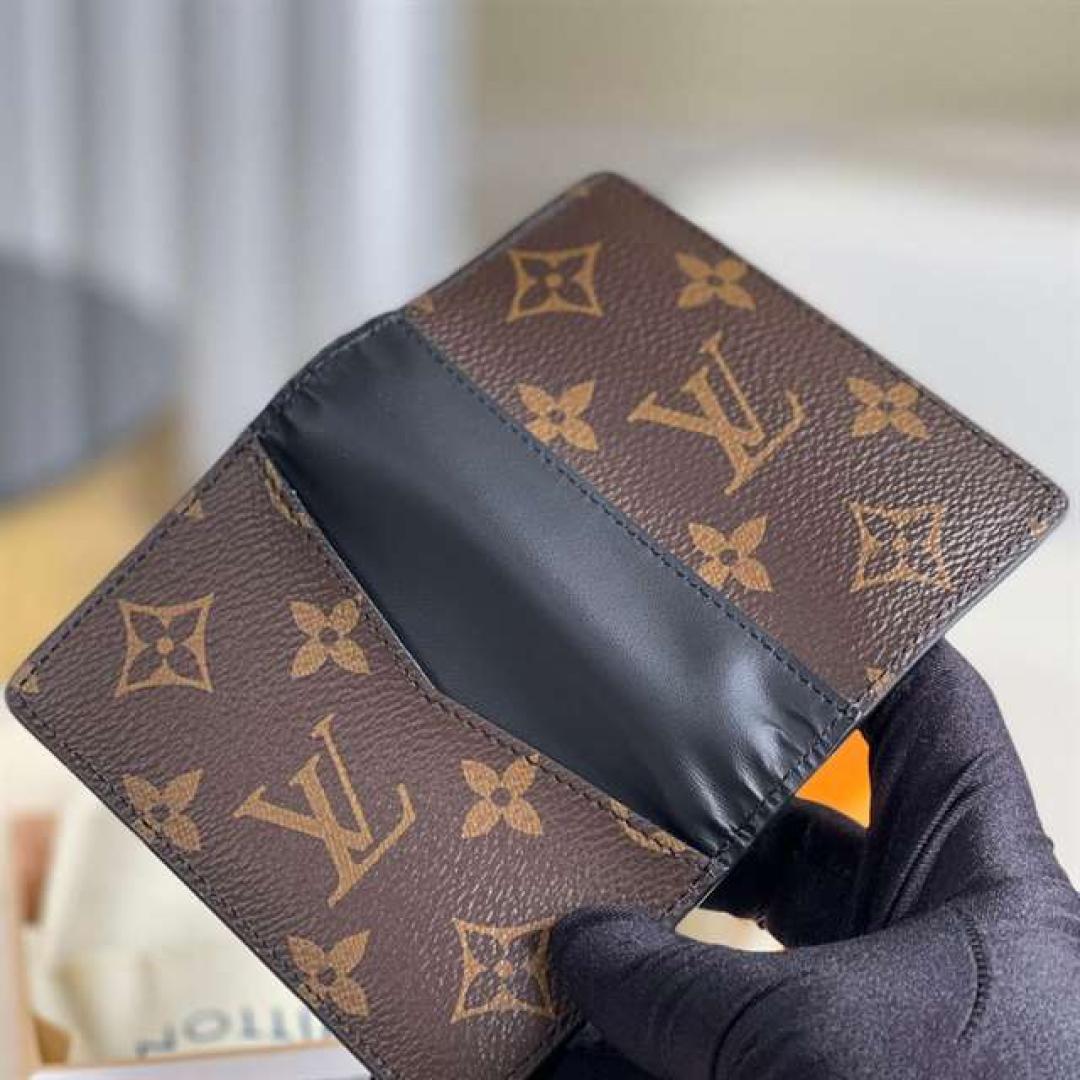 LOUIS VUITTON POCKET ORGANIZER MONOGRAM MACASSAR CANVAS
