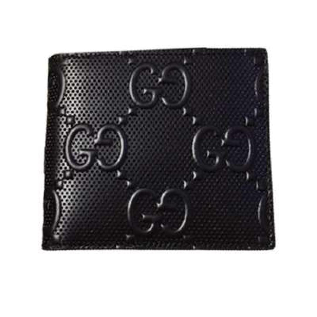 GUCCI MEN'S EBAY BLACK GG EMBOSSED LEATHER WALLET