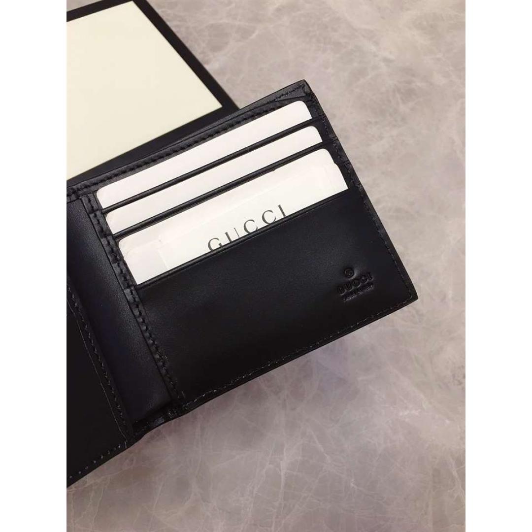 GUCCI MEN'S EBAY BLACK GG EMBOSSED LEATHER WALLET