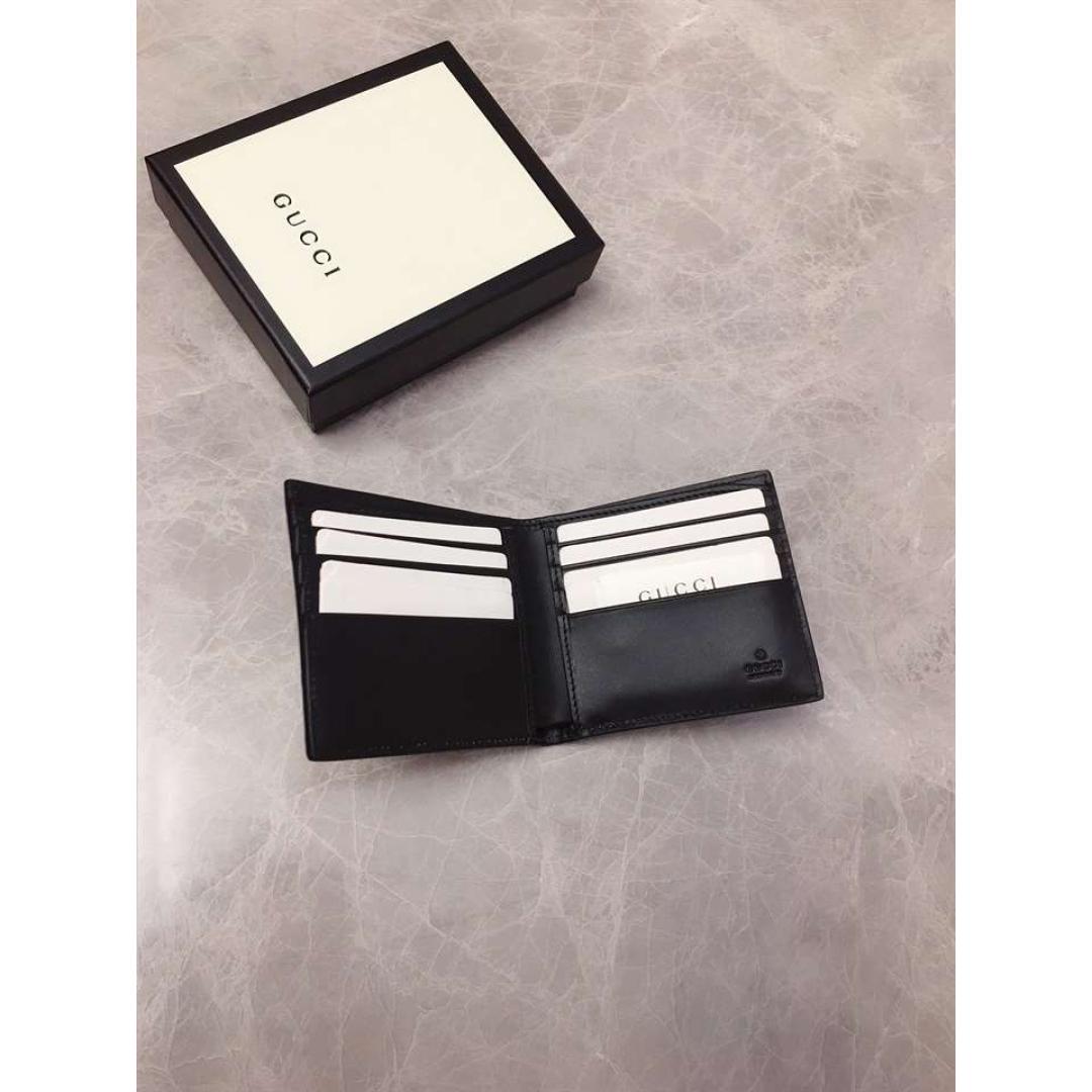 GUCCI MEN'S EBAY BLACK GG EMBOSSED LEATHER WALLET
