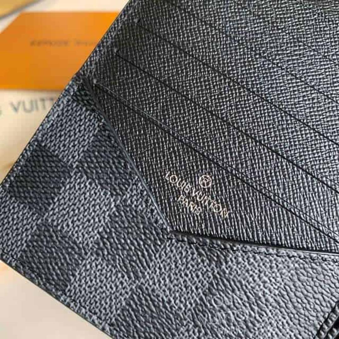 LOUIS VUITTON ID CARD HOLDER DAMIER GRAPHITE CANVAS