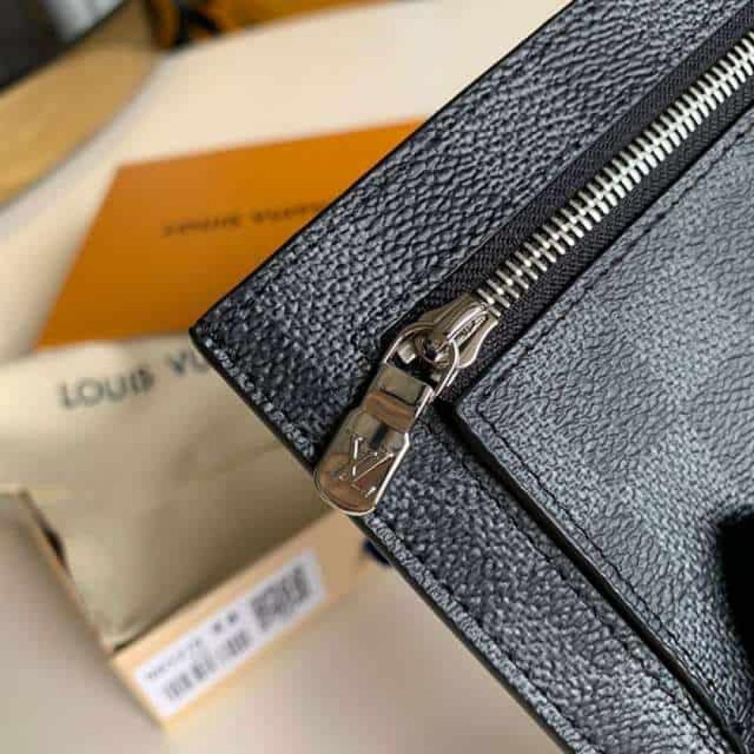 LOUIS VUITTON ID CARD HOLDER DAMIER GRAPHITE CANVAS