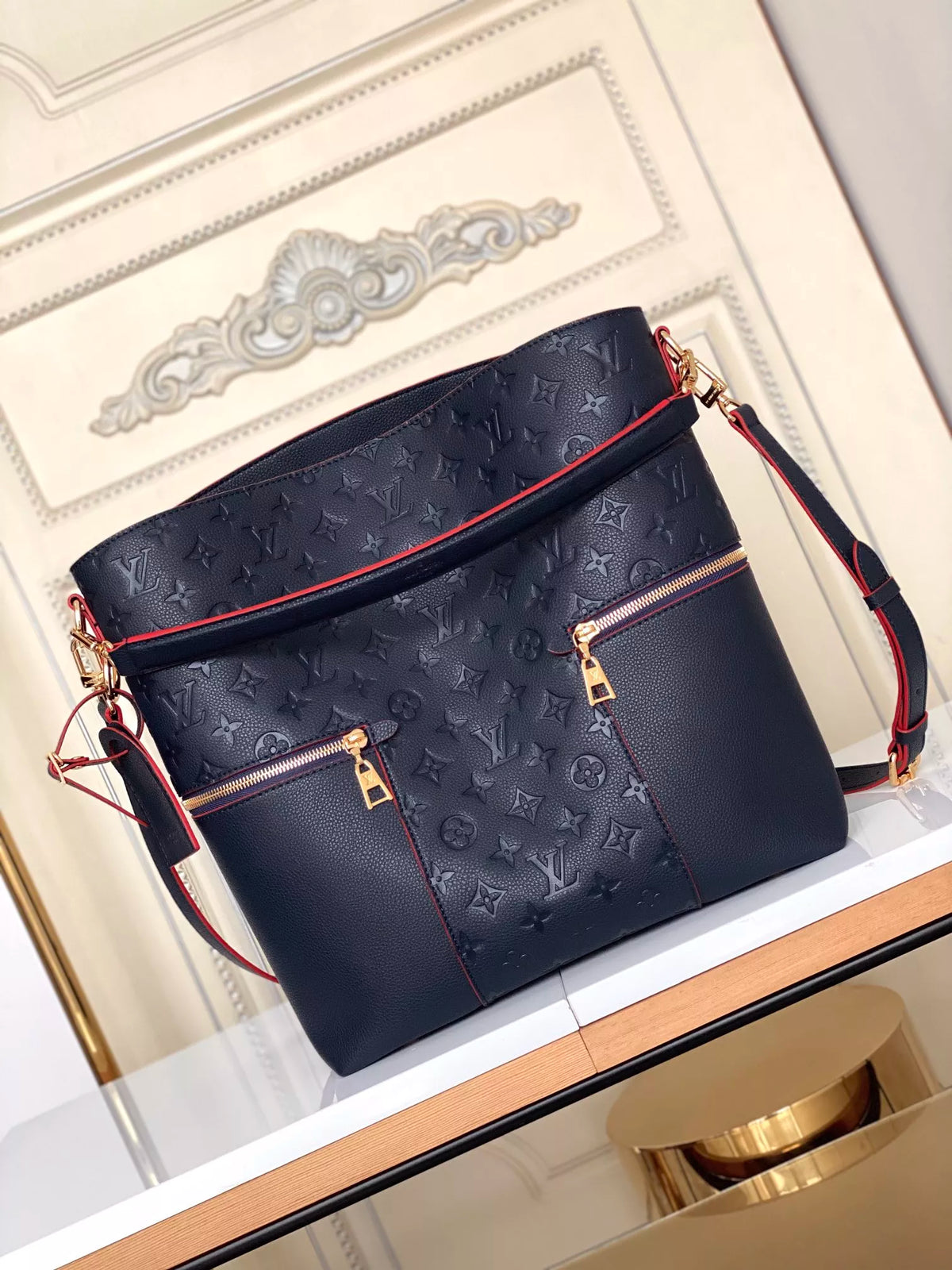 LOUIS VUITTON LU MELIE VEAU CACHEMIRE HANDLE BAG 31.0×12.0×33.0CM 4 COLORS