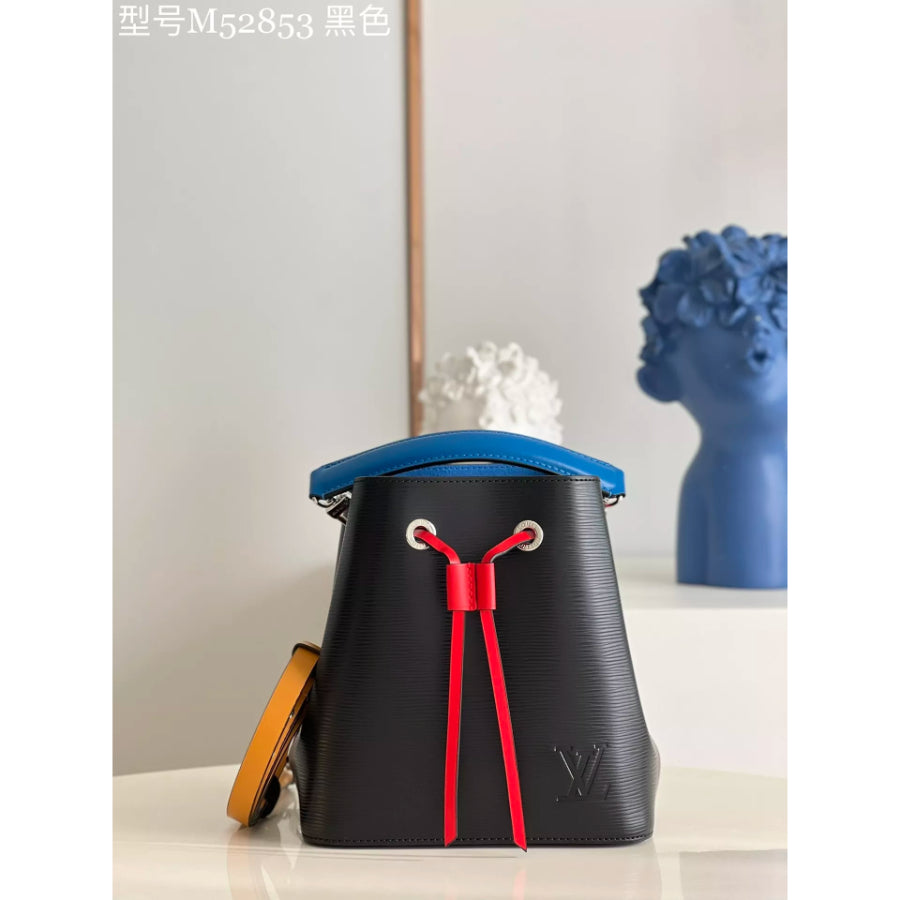 LOUIS VUITTON 20*20*13CM NEONOE BB BUCKET BAG, SPLASHED EPI LEATHER