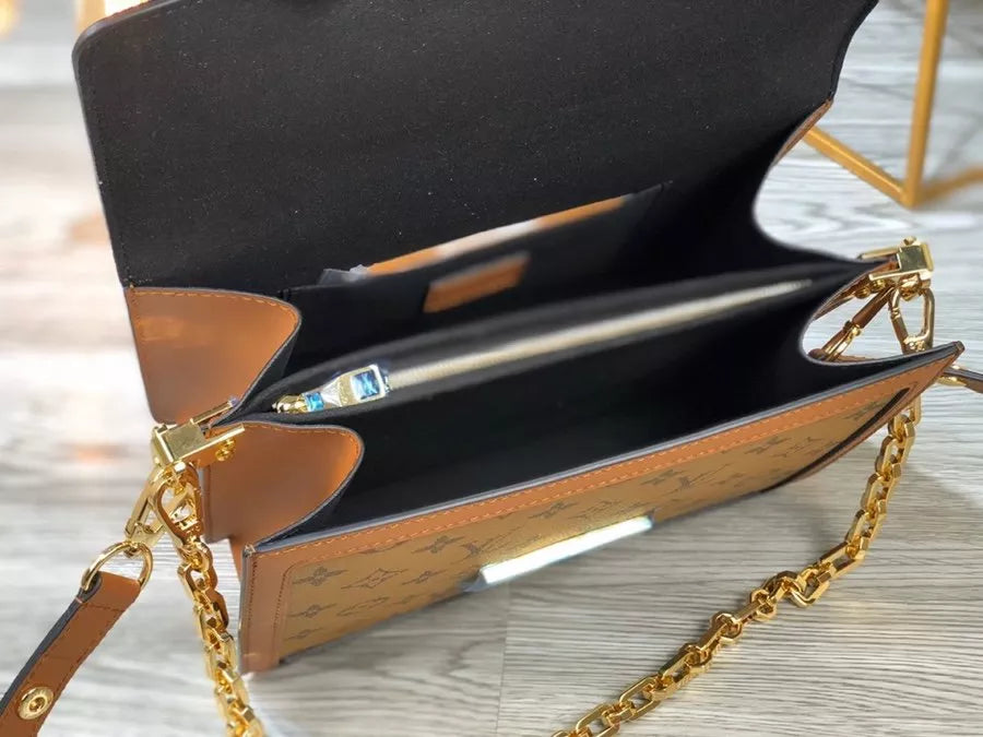 LOUIS VUITTON 25X17X10.5CM WOC WALLET ON CHAIN DAUPHINE