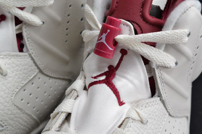 AIR JORDAN 6 RETRO "MAROON" WHITE