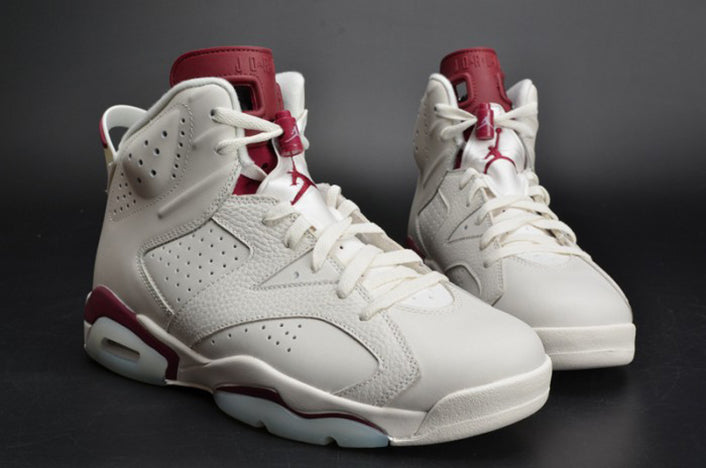 AIR JORDAN 6 RETRO "MAROON" WHITE