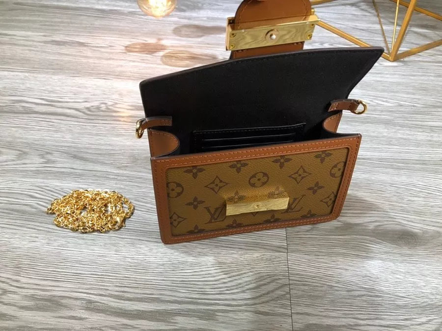 LOUIS VUITTON 19×12×5CM/20*15*9CM LV DAUPHINE WALLET ON CHAIN WOC