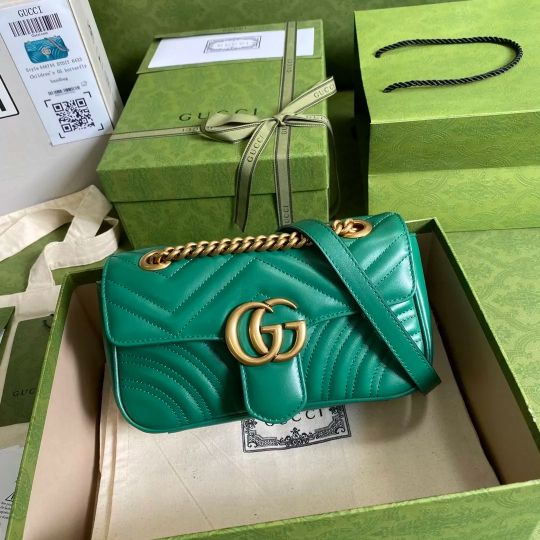 LOUIS VUITTON 27*19*10.5CM 547260 21*15*8CM 443497 26*15*7CM 446744 22*13*6CM 476433 16.5*10*5CM MARMONT SERIES GREEN IMPORTED ORIGINAL