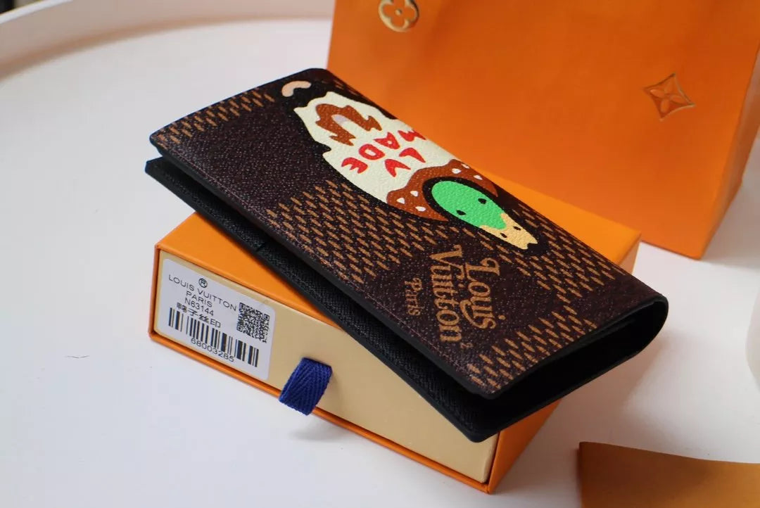 LOUIS VUITTON 10.0 x 19.0 x 2.0 CM VIRGIL ABLOH BAG GIANT DAMIER EBENE WALLET