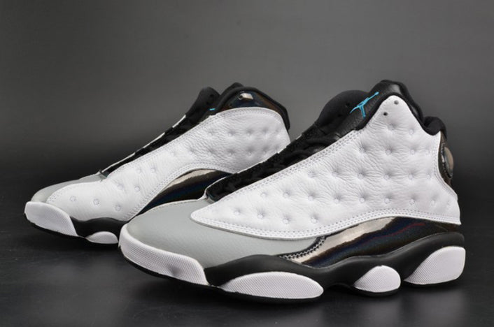 AIR JORDAN 13 RETRO “BARONS HOLOGRAM” WHITE/GREY MENS