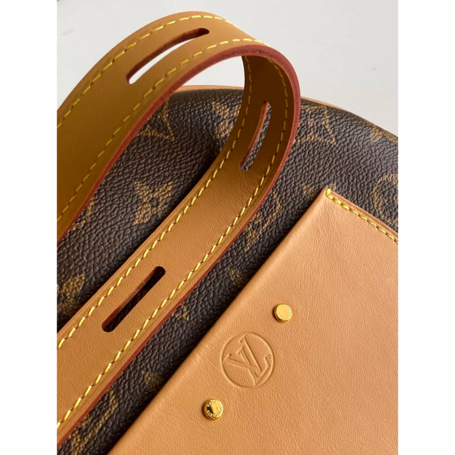LOUIS VUITTON 20*22.5*8CM BOITE CHAPEAU SOFT HANDBAG, MONOGRAM CANVAS
