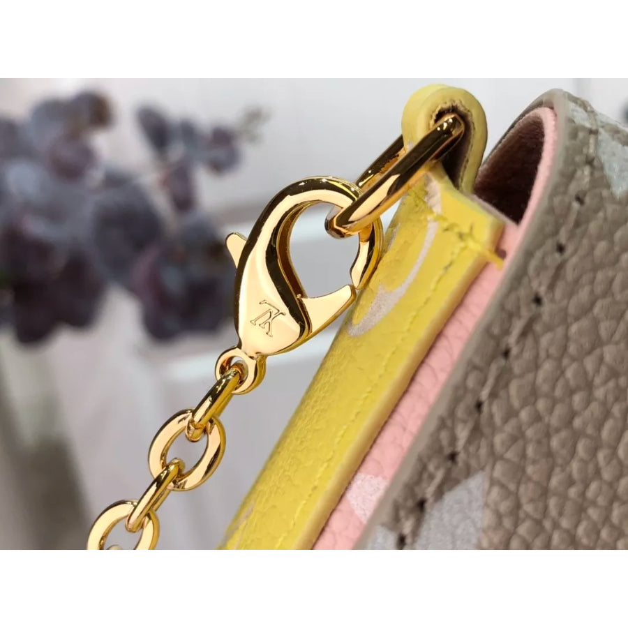 LOUIS VUITTON 21*12*3CM SPRING IN THE CITY CAPSULE SERIES, POCHETTE FELICIE CHAIN BAG, EMBOSSING