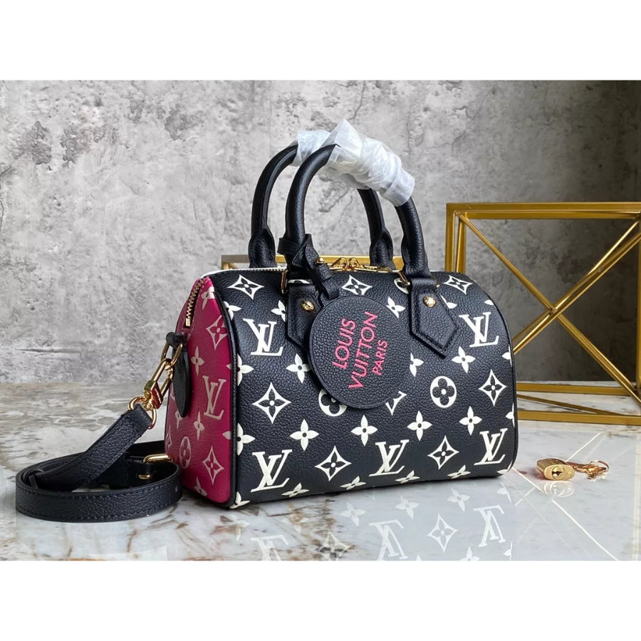 LOUIS VUITTON 20.5*13.5*12CM FULL LEATHER SPEEDY PILLOW BAG SERIES, COWHIDE