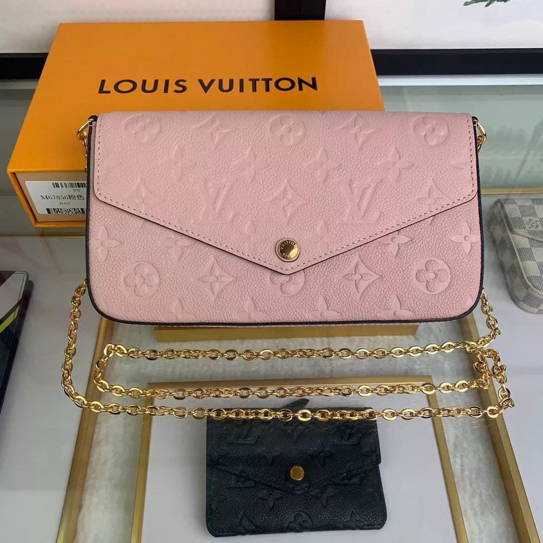 LOUIS VUITTON 21.0X 12.0X 3.0CM MONOGRAM EMPREINTE POCHETTE FÉLICIE
