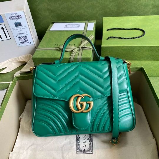 LOUIS VUITTON 27*19*10.5CM 547260 21*15*8CM 443497 26*15*7CM 446744 22*13*6CM 476433 16.5*10*5CM MARMONT SERIES GREEN IMPORTED ORIGINAL