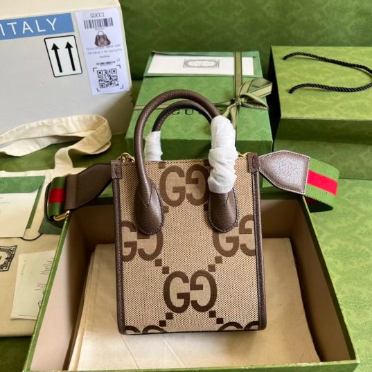 LOUIS VUITTON 16*20*7CM RETRO MINI TOTE BROWN / CANVAS