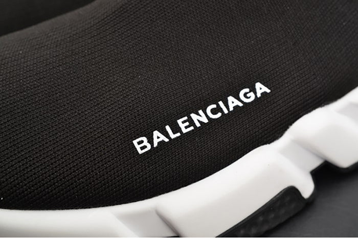 BALENCIAGA STRETCH MESH HIGH TOP SNEAKER BLACK WHITE