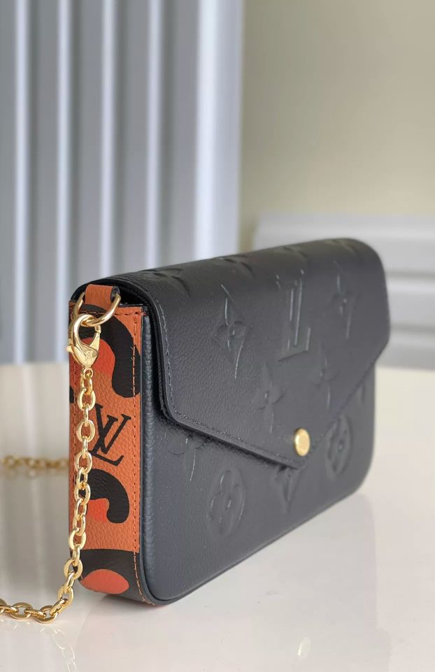 LOUIS VUITTON  21.0 X 12.0 X 3.0CM WILD AT HEART POCHETTE FÉLICIE MONOGRAM EMPREINTE