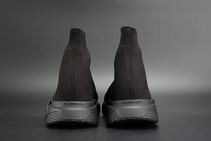 BALENCIAGA SPEED TRAINER SNEAKERS ALL BLACK