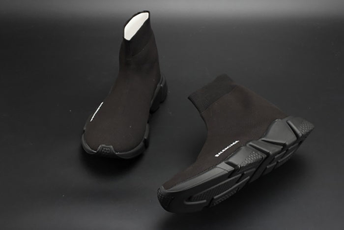 BALENCIAGA SPEED TRAINER SNEAKERS ALL BLACK