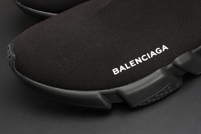 BALENCIAGA SPEED TRAINER SNEAKERS ALL BLACK