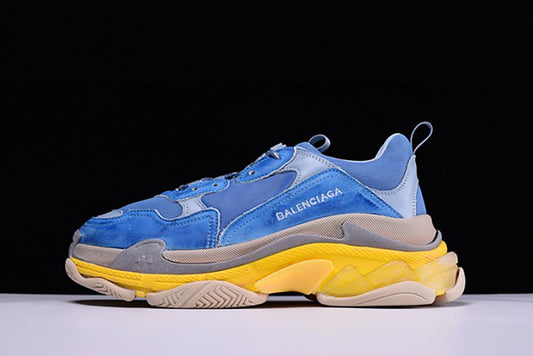 BALENCIAGA 17FW TRIPLE S"CREAM" WASHED SHOW SNEA GREY MENS