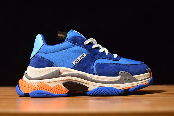 BALENCIAGA TRIPLE S BLUE ORANGE