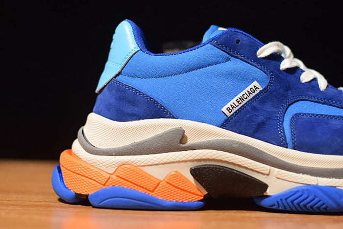 BALENCIAGA TRIPLE S BLUE ORANGE