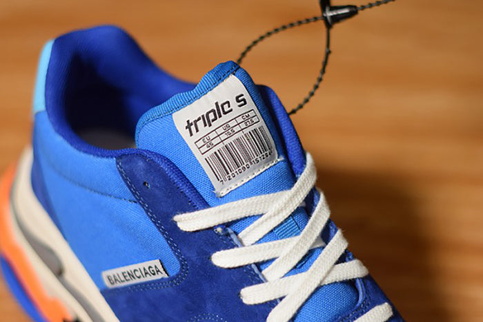 BALENCIAGA TRIPLE S BLUE ORANGE