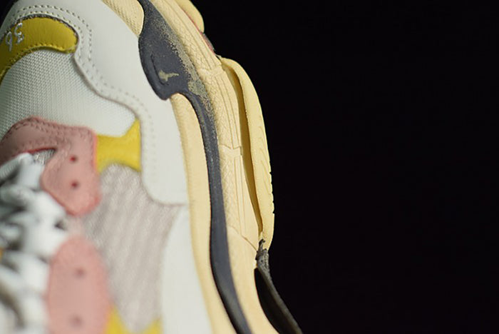 BALENCIAGA TRIPLE S CREAM YELLOW RED