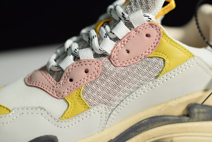 BALENCIAGA TRIPLE S CREAM YELLOW RED